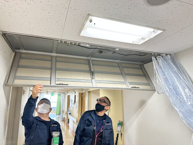 防火ダンパーの点検