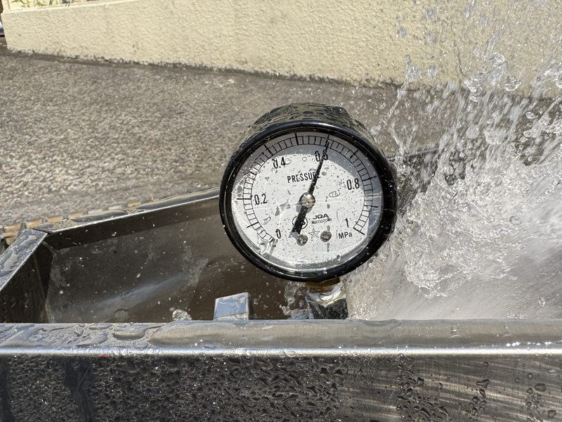 消火栓設備の放水圧力試験